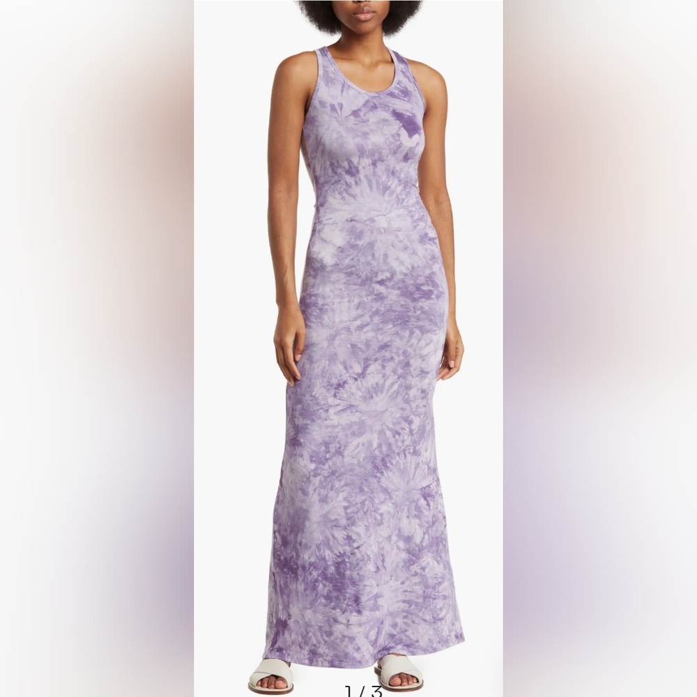 Go Couture Pink Tie-Dye Maxi Dress. Size Xl Nwot